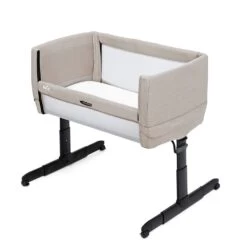 Joie Roomie GO Bedside Crib (Black Frame) - Clay -Joy Shop THFFUT