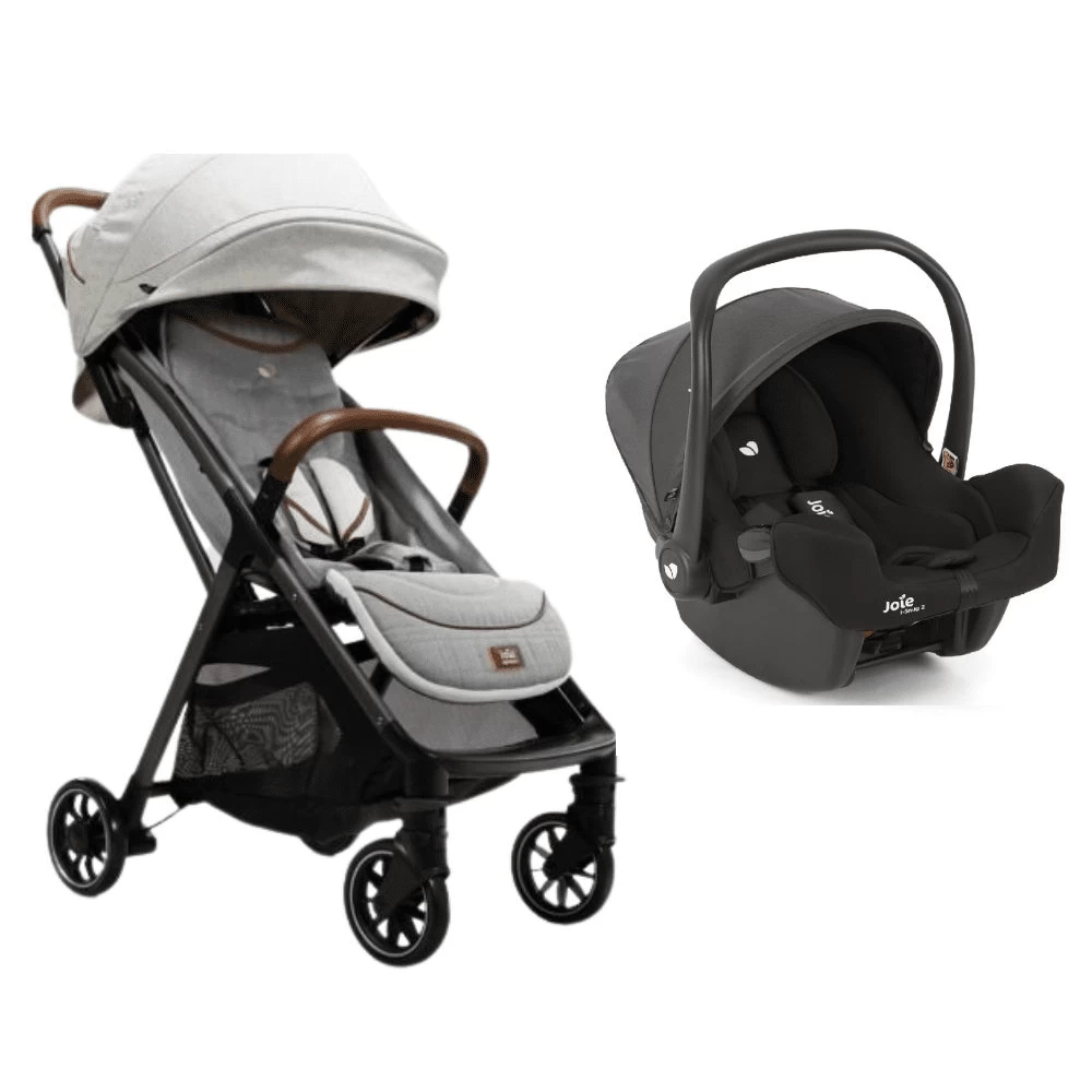 Joie Parcel Signature Stroller Oyster With I-Snug 3 Joie Parcel Signature Stroller Oyster With I-Snug