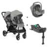 Joie EvaLite DUO Stroller Pebble With Car Seat And Isofix Base -Joy Shop evalite duo bundle 1