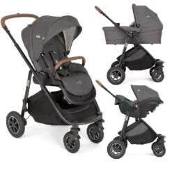 Joie Versatrax Travel System - Shell Grey